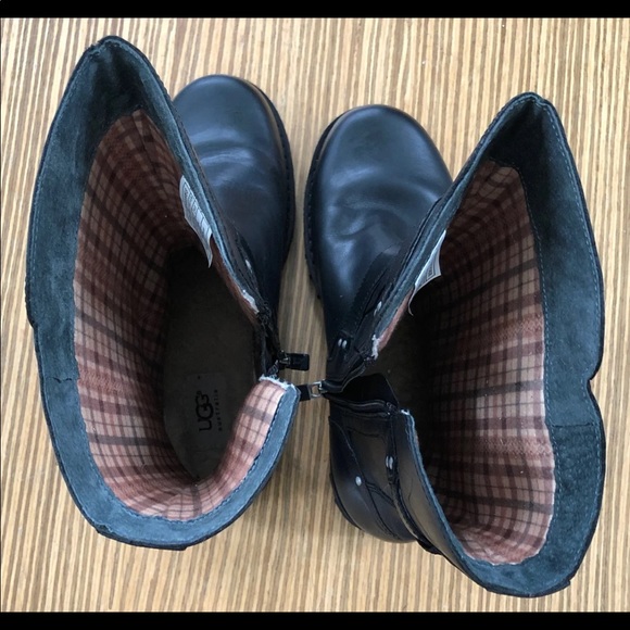 UGG Roxanne Moto Leather Sheepskin Boot - Picture 8 of 11